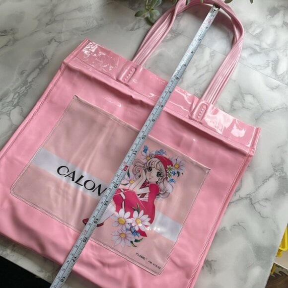 Vintage Showa retro Girl 80s - vinyl material tote bag by Flomo - Picture 8 of 11